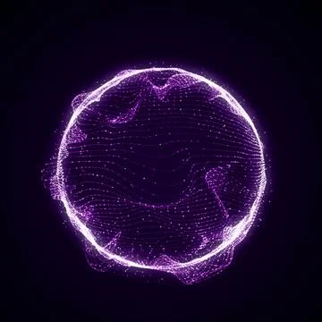 Spherical equalizer for music Stock Illustration