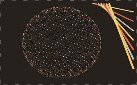 Spherical Fibonacci Point Map Ilustração Stock