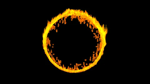 Spherical Fire (Back Side) Stock-Footage 33842005