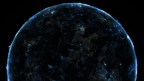 Spherical galactic object Stock Footage 90208323