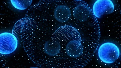 Spherical Network Stock Footage 74864550