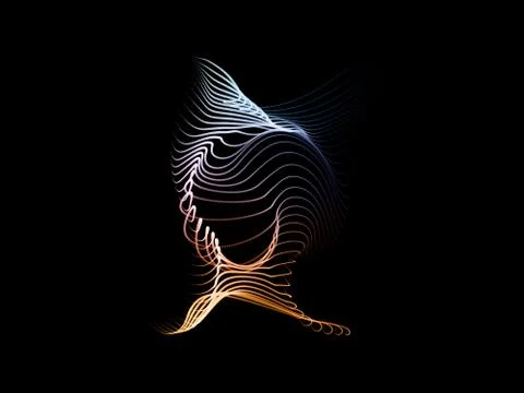 Spherical Particle Swirl Background Illustrazione stock