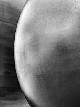 Spherical Reflection Abstract In Black And White Stock-Fotos
