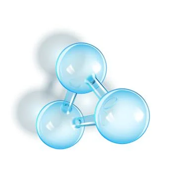 Spherical Rod Molecule Scientific Model Vector Illustrazione stock