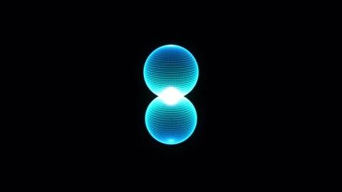 Spherical S Orbital Morphs Into A Two Lobed P Orbital Stock Footage 344513815