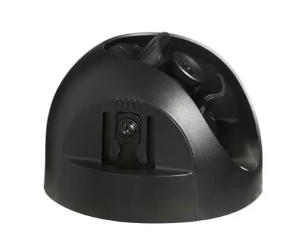 Spherical security camera. Isolated over white background Stock Photos