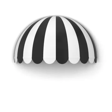 Spherical store awning Illustrazione stock