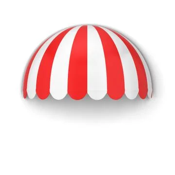 Spherical store awning Stock Illustration