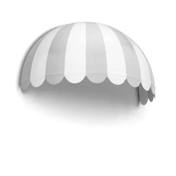 Spherical store awning Stock Illustration