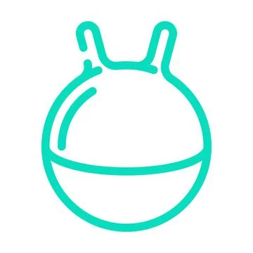 Spherical tool for jumping dancer training tool color icon vector illustration Stock Illustration