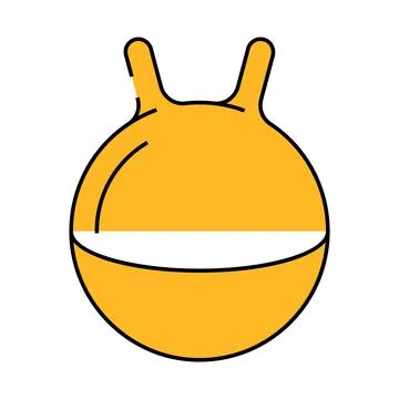 Spherical tool for jumping dancer training tool icon color illustration Stock Illustration