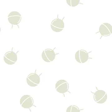 Spherical tool for jumping dancer training tool glyph vector seamless pattern Stock Illustration