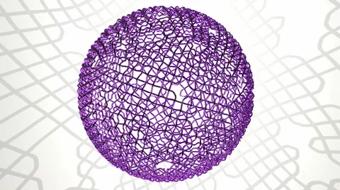 Spherical wire mesh 스톡 동영상 64804473