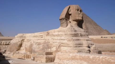 Sphinx and Pyramid. Egypt Stock Photos