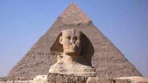Sphinx and Pyramid. Egypt Stock Photos