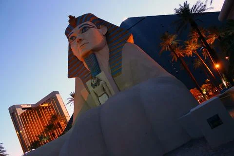 The sphinx and the pyramid Foto stock