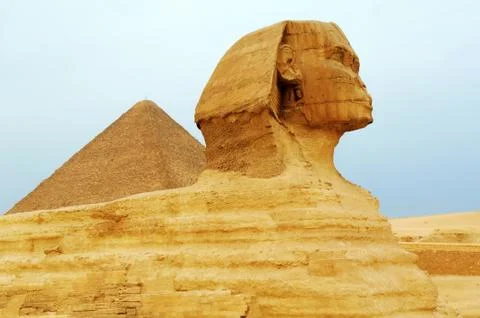 The Sphinx and Pyramids Foto stock