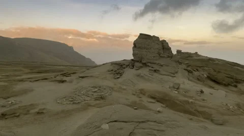 The Sphinx of Bucegi, at sunset Stock Footage 67604244