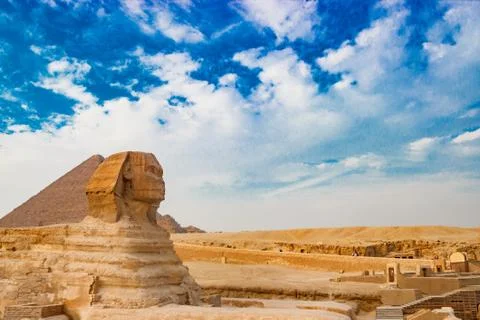 The sphinx in Cairo, Egypt Stock Photos