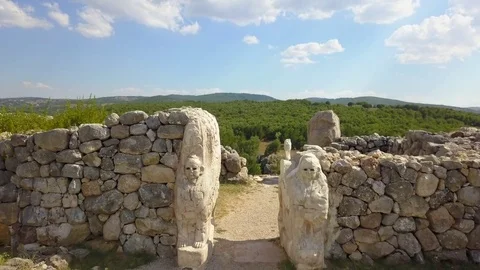 Sphinx Gate at Hattusa Video stock 83239070