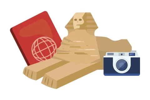 The Sphinx of Giza Stock Illustration