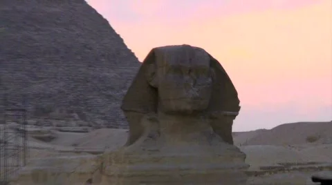 Sphinx Great pyramids Stock Footage 622008