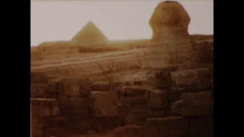 Sphinx with Khafre and Menkaure in background Stock Footage 251820751