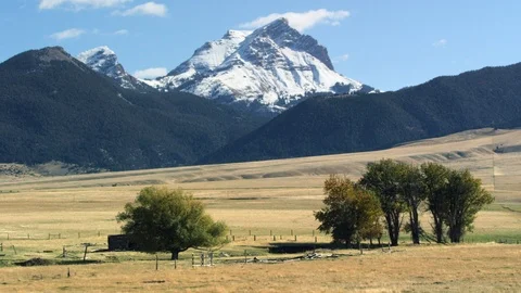 Sphinx Mountain, Montana Stockbeeldmateriaal 94593570