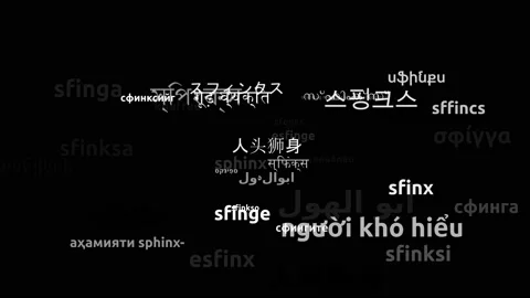 Sphinx Translated in 42 Worldwide Languages Endless Looping 3d Zooming Wordcl Video stock 145206257