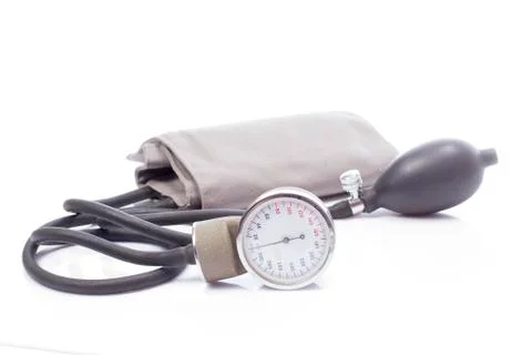 Sphygmomanometer isolated on white background Stock Photos