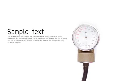 Sphygmomanometer isolated on white background Stock Photos