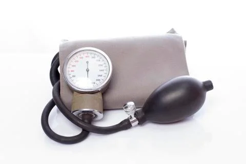 Sphygmomanometer isolated on white background Stock Photos