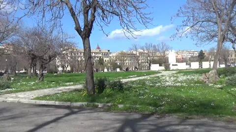 Spianada Square, Corfu Old Town Video stock 307380899