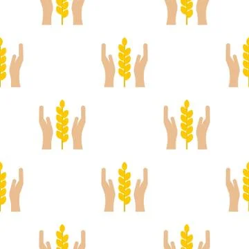 Spica pattern flat Illustrazione stock