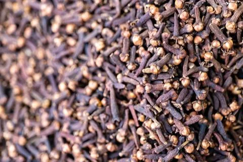 Spice Aromas Cloves in a Rustic Stock Photos