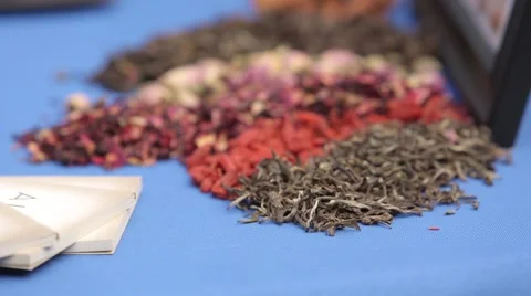 Spice Arrangement with Rack Focus Video stock 51350169