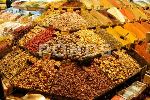 Spice Bazaar in Istanbul Stock Photos