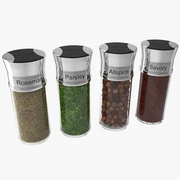 Spice Jars 3D model