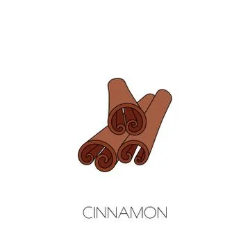 Spice cinnamon icon Stock Illustration