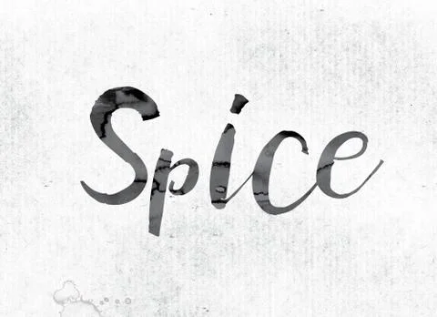 Spice Concept Painted in Ink Stock Illustration