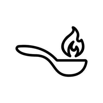 Spice icon vector. Isolated contour symbol illustration Stock Illustration
