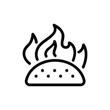 Spice icon vector. Isolated contour symbol illustration Stock Illustration