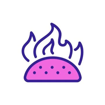Spice icon vector. Isolated contour symbol illustration Stock Illustration