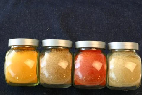 Spice jars Stock Photos