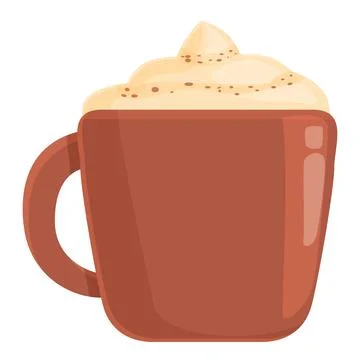 Spice latte icon cartoon vector. Fall pumpkin Illustrazione stock