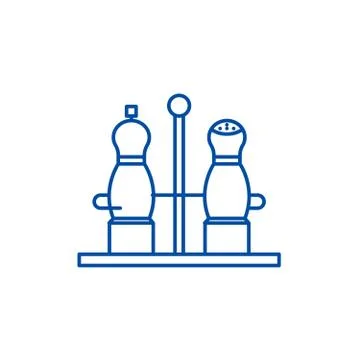 Spice line icon concept. Spice flat  vector symbol, sign, outline illustration. Illustrazione stock