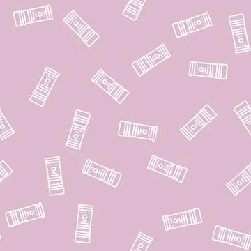 Spice onion line seamless pattern Stock Illustration