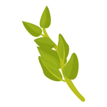 Spice oregano icon cartoon vector. Herb leaf Stock Illustration