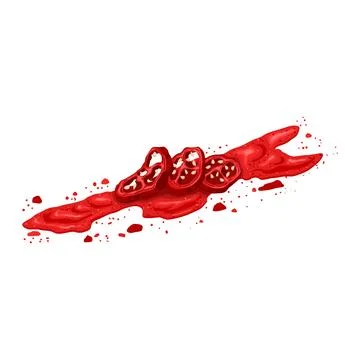 Spice paprika red cartoon vector illustration Stock Illustration
