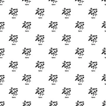 Spice pattern vector seamless Illustrazione stock